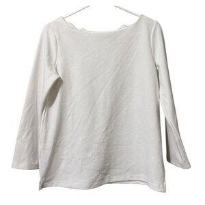 Old Navy Womens Sweater Size Small White Long‎ Sleeve Back Zipper Preppy City